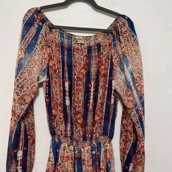 Show Me Your MuMu Off the Shoulder Long Sleeve Mini Floral Dress Size M - Picture 2 of 7